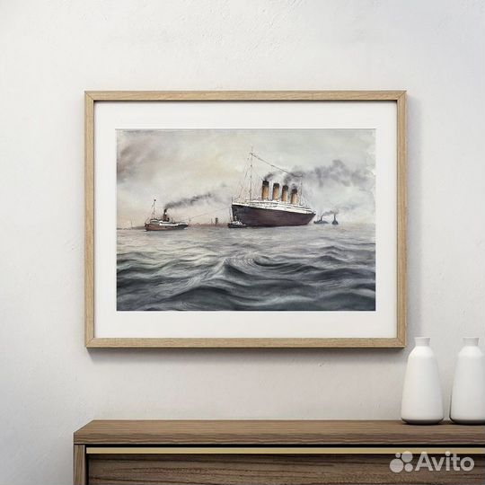Акварельные картины Титаник