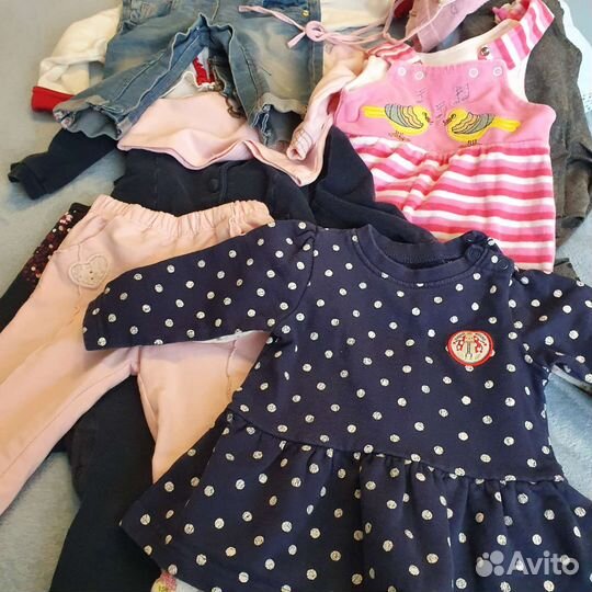 Детские вещи пакетом для девочек от 3-6-9 мес