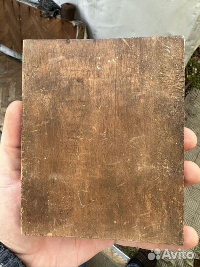 Старинная икона со святыми