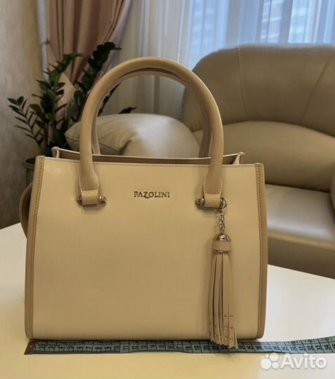 Karlo pazolini сумка пудрового цвета