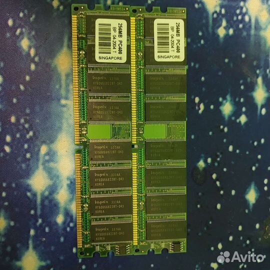 Оперативная память hynix ddr pc400 256 mb