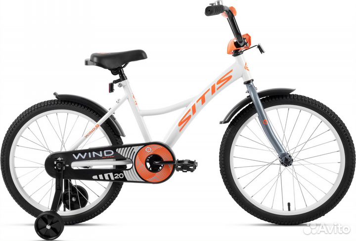 Велосипед sitis wind 20 (2023) White-Orange Sim61