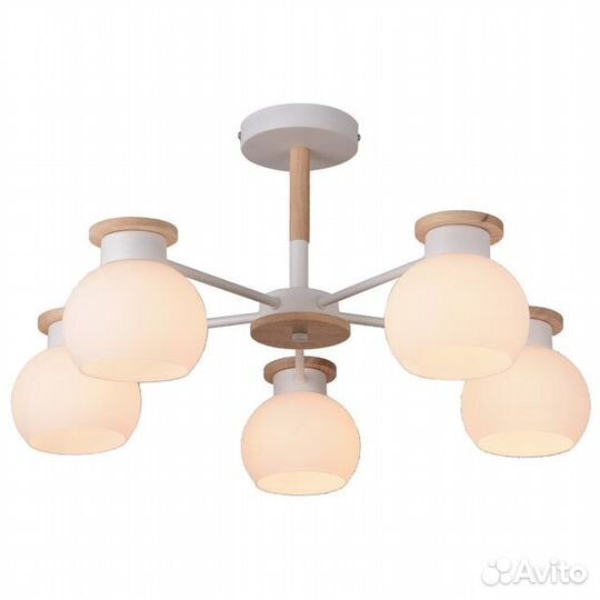 Люстра потолочная schaffner Lavero 5x60Вт E27 белы