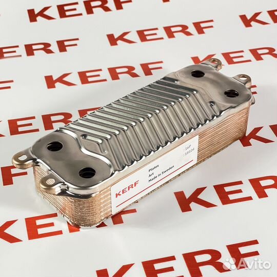 Теплообменник kerf гвс 16 пластин, 225мм, swep