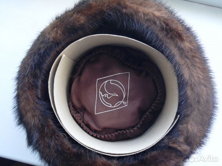 Меховая женская шапка из норки, новая