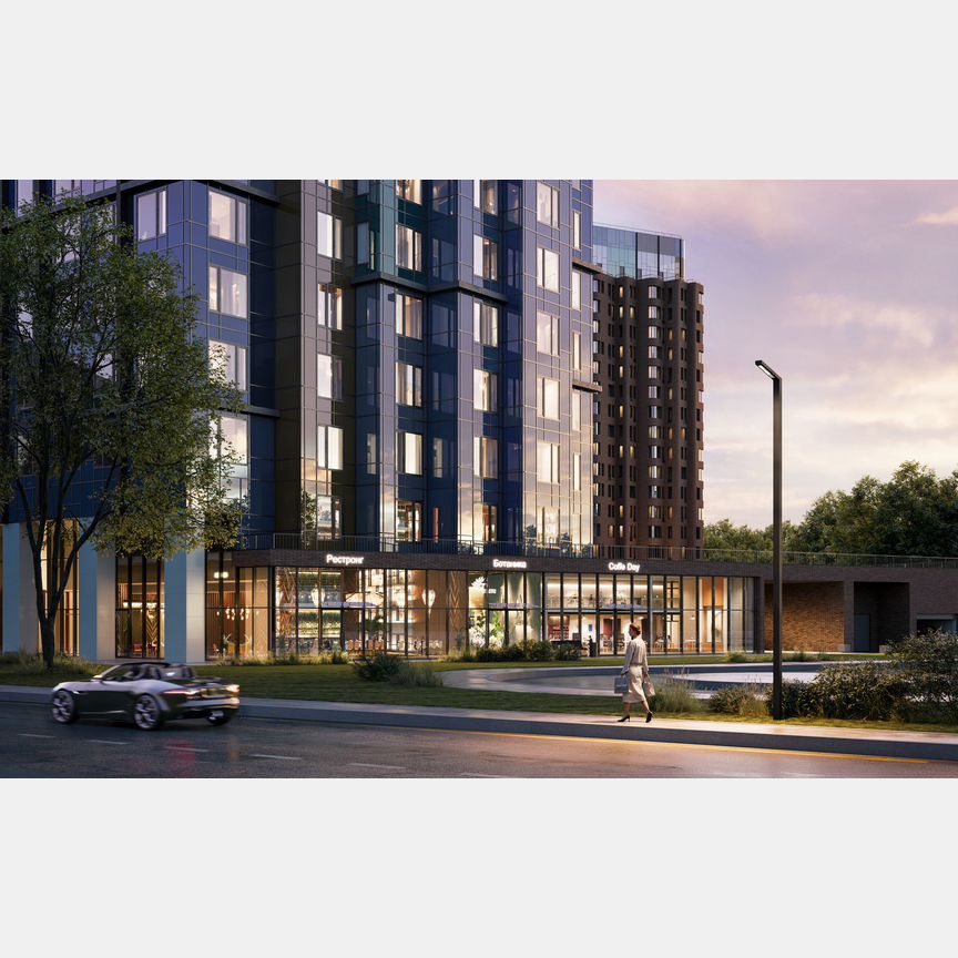 1-к. квартира, 39,1 м², 6/43 эт.