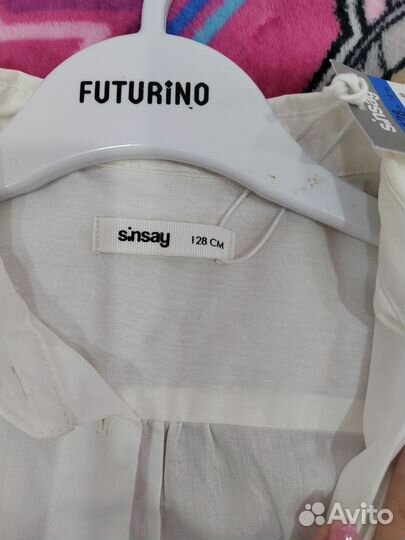 Блузки школьные 122 128 новые