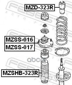 Пыльник заднего амортизатора mzshb-323R Febest