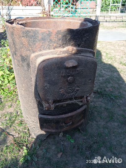 Печь буржуйка чугунная СССР