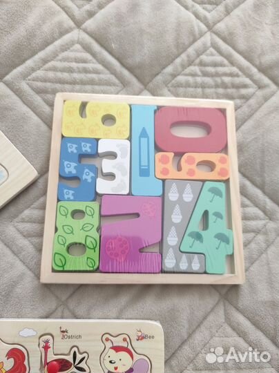 Пазл деревянный, рамка вкладыш