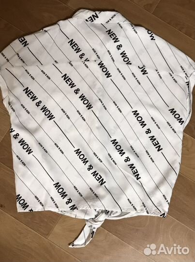 Рубашка с завязками cropp
