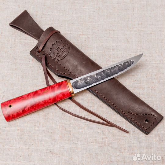 Нож Якут Большой-сталь К340, карельская береза