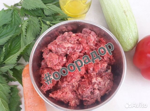 Мясо и фарши для собак