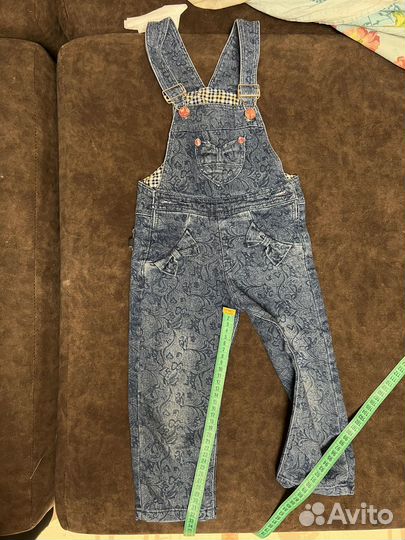 Джинсовый комбинезон для девочки 98
