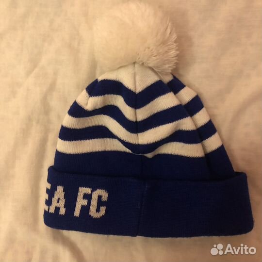 Chelsea FC шапка с помпоном оригинал