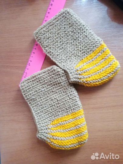 Вязаные носки следки