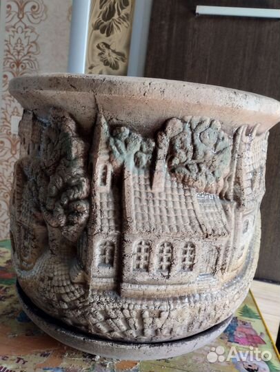 Горшок кашпо керамический