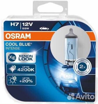 Лампа галогенная Osram Cool blue Intense H7 12V 55