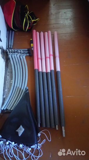 Батут с защитной сеткой бу