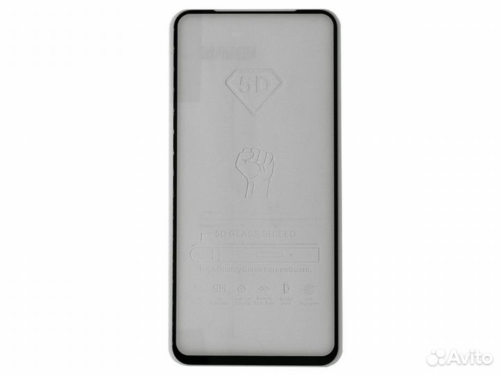 Стекло для OnePlus 9R Full Glue (черный)