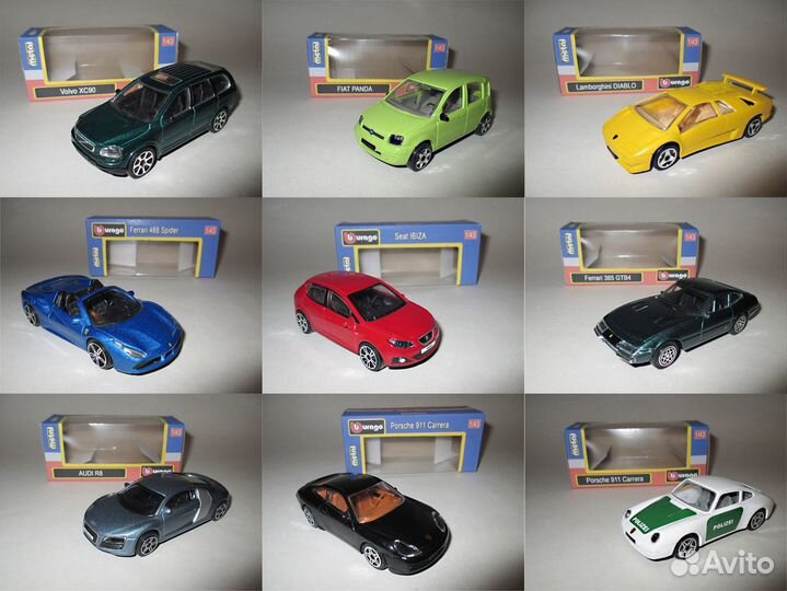 1-43 Модели авто Бураго (старая коллекция)