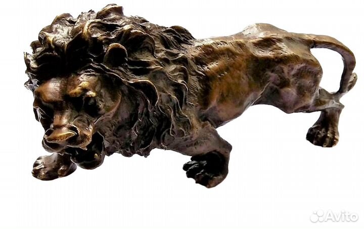 Лев - Китайская статуэтка из Бронзы RU*501a