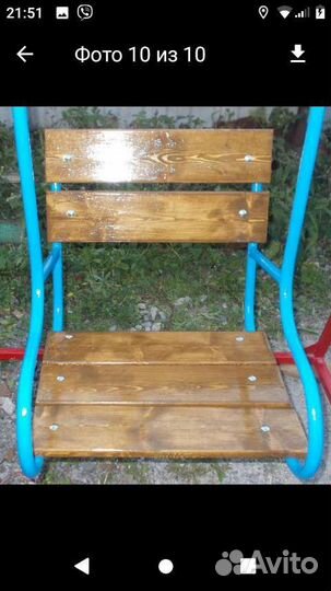 Детская качель уличная