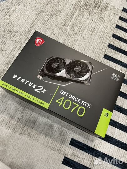 Видеокарта MSI GeForce RTX 4070 ventus 2X 12GB