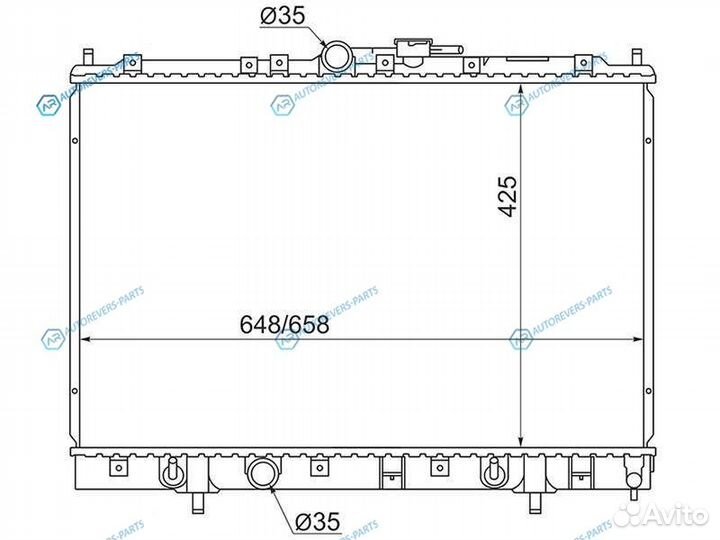 MC00012 Радиатор mitsubishi pajero iopinin 1.82.0