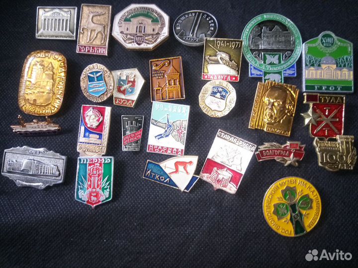 Значки СССР города
