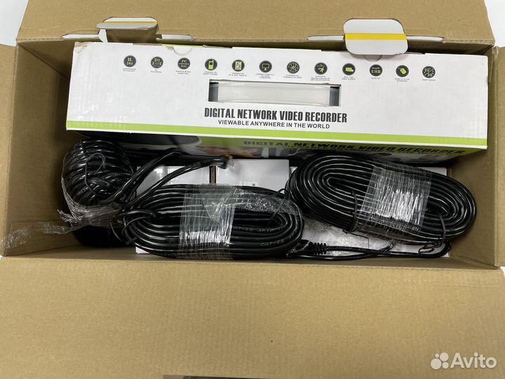 Топ видеонаблюдение 4 камеры ip poe 5мп Комплект в