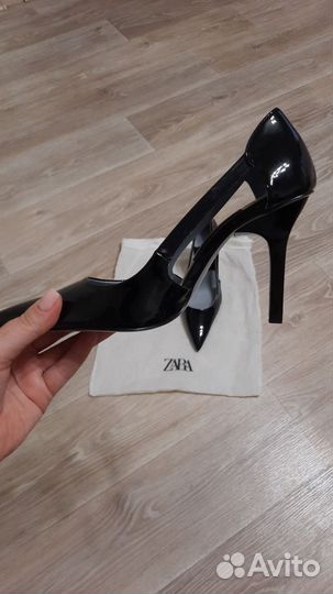Туфли лаковые zara