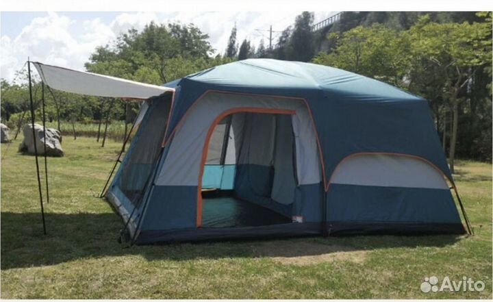 Палатка 6 местная с шатром двухкомантная 096 330