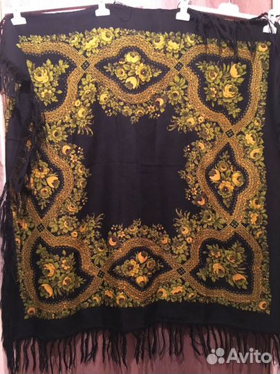 Павловопосадский платок шерсть СССР