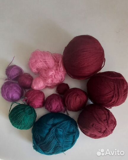 Пряжа нитки для вязания 625 г пакетом новые и бу