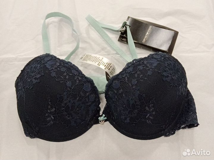 Бюстгальтер синий emporio armani