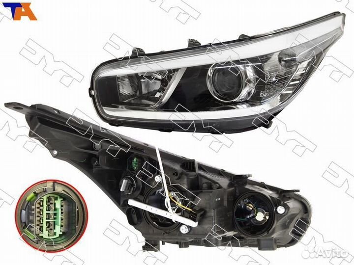 Фара левая галоген передняя левая Kia Ceed JD