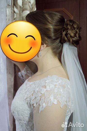 Свадебное платье 48 50 бу