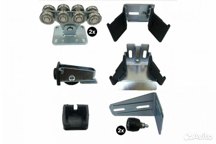 Комплект для откатных ворот alutech 450 кг