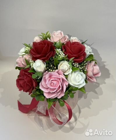 Букет из мыльных роз