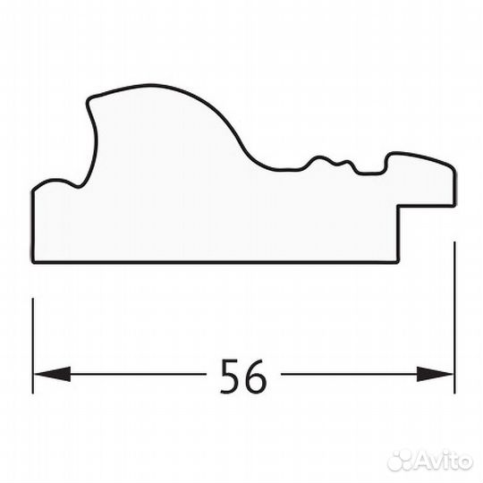 Зеркало Evoform Definite 134х74 BY 3295 в багетно