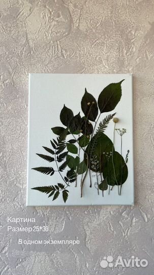 Картина из сухоцветов