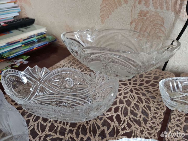 Конфетница салатник стекло СССР вазы