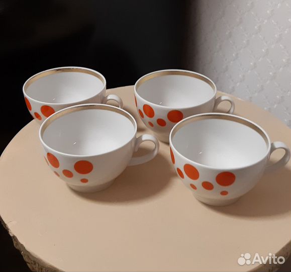Набор чайных чашек. Винтаж. СССР