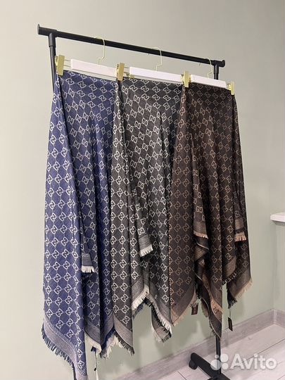 Шарф и платок теплый кашемир новый