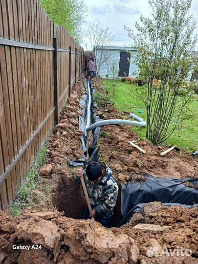 Установка дренажа на дачном участке под ключ