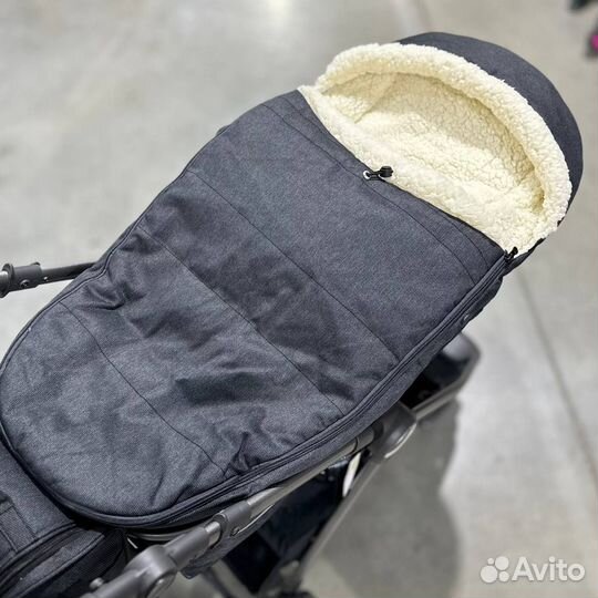 Коляска Luxmom V8 2в1 с тёплым конвертом новая