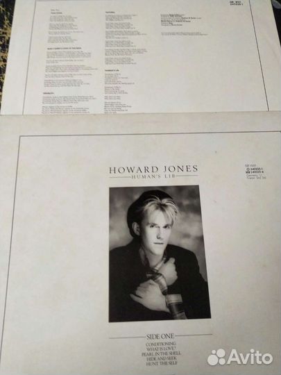 Howard Jones Human's Lib винил 1984