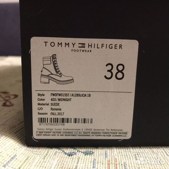 Полусапоги женские Tommy Hilfiger