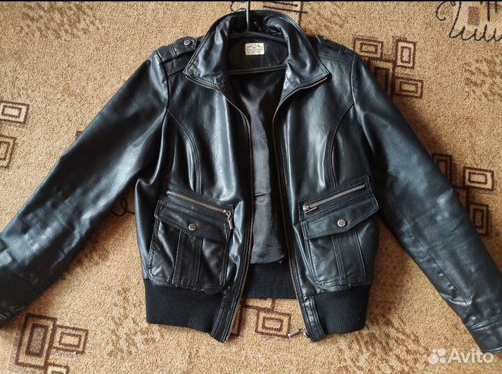 Кожаный бомбер Tom tailor